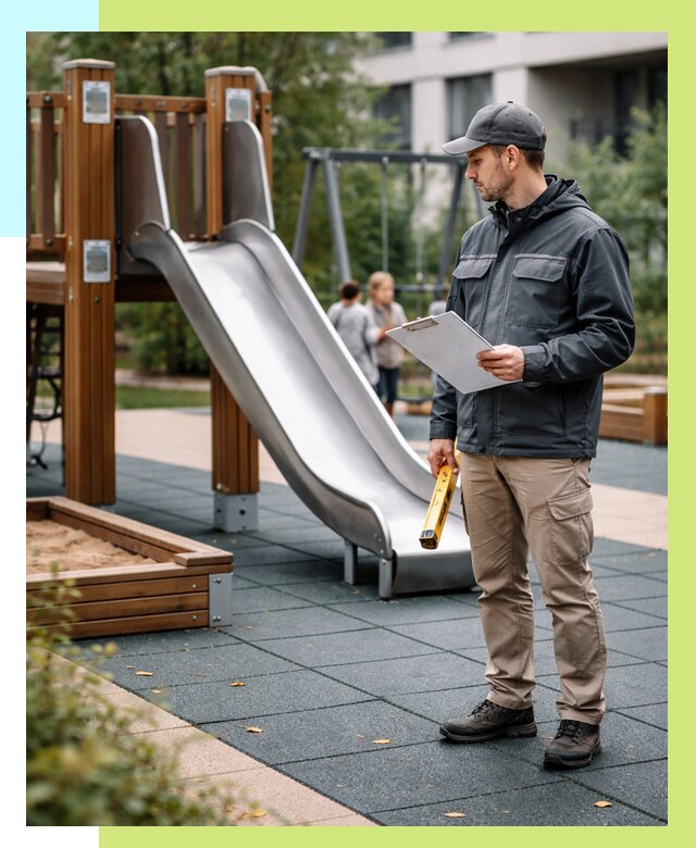 Сертификация детских площадок в Пятигорске от 25683 р. | Алешин-Птг