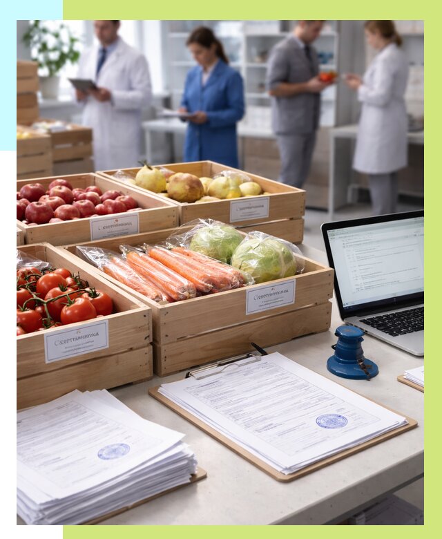 Сертификация овощей и фруктов в Пятигорске от 8732 р. | Алешин-Птг