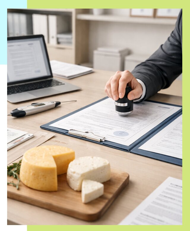 Сертификация сыров в Пятигорске от 15410 р | Сертификат на сыр Алешин-Птг