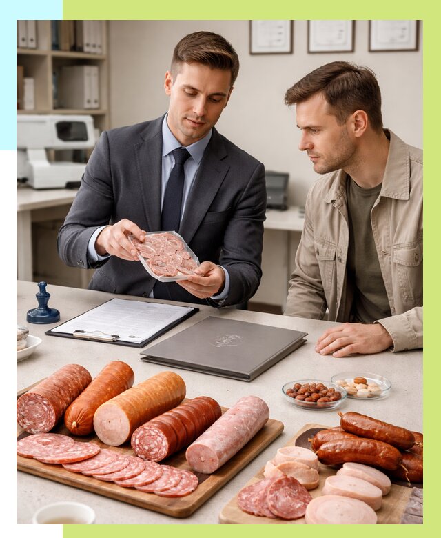 Сертификация колбасных изделий в Пятигорске от 7705 р. | Алешин-Птг