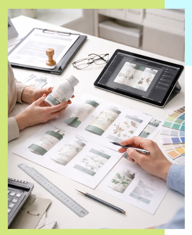 Профессиональная разработка дизайна и текста этикетки продукции в Пятигорске