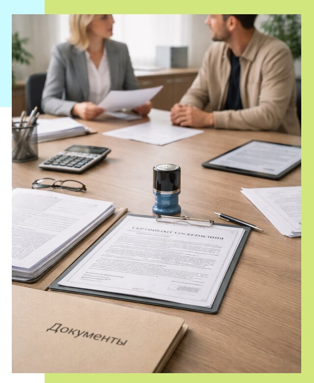 Сертификат соответствия на продукцию в Пятигорске от 15410 р.|Алешин-Птг