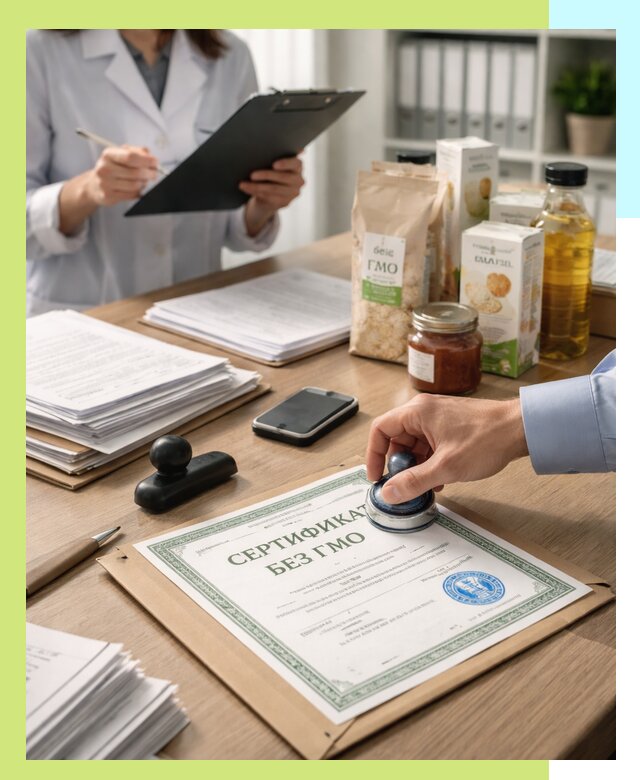 Получение сертификата Без ГМО для продукции в Пятигорске