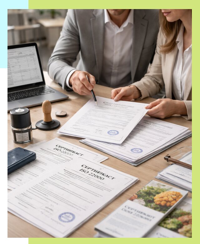 Сертификат ISO 22000 в Пятигорске от 41092 р. под ключ | Алешин-Птг