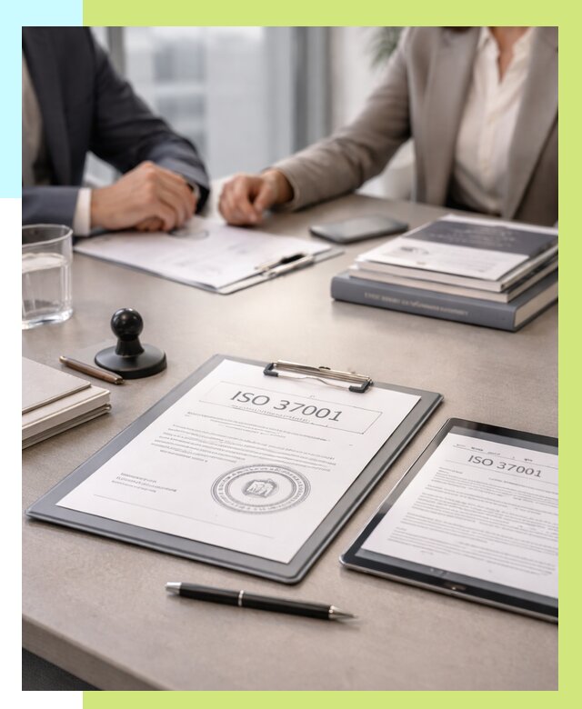 Сертификат ISO 37001 в Пятигорске оформить от 123276 р. Алешин-Птг